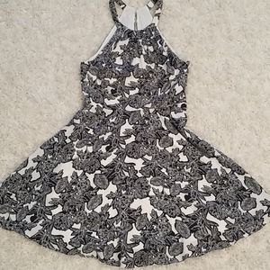 EXPRESS Halter dress floral